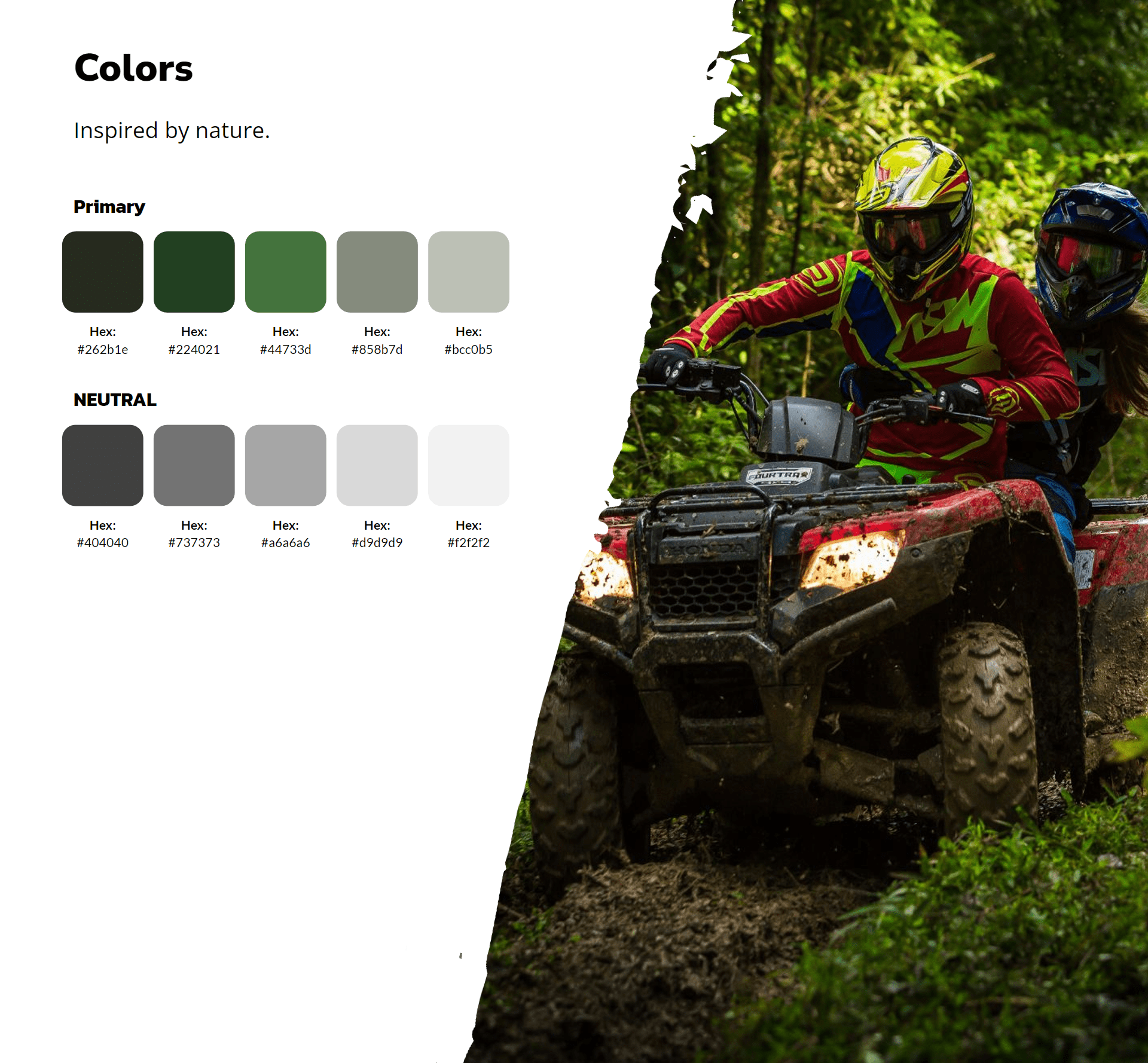 ORV Hub Brand Guide Color Swatches
