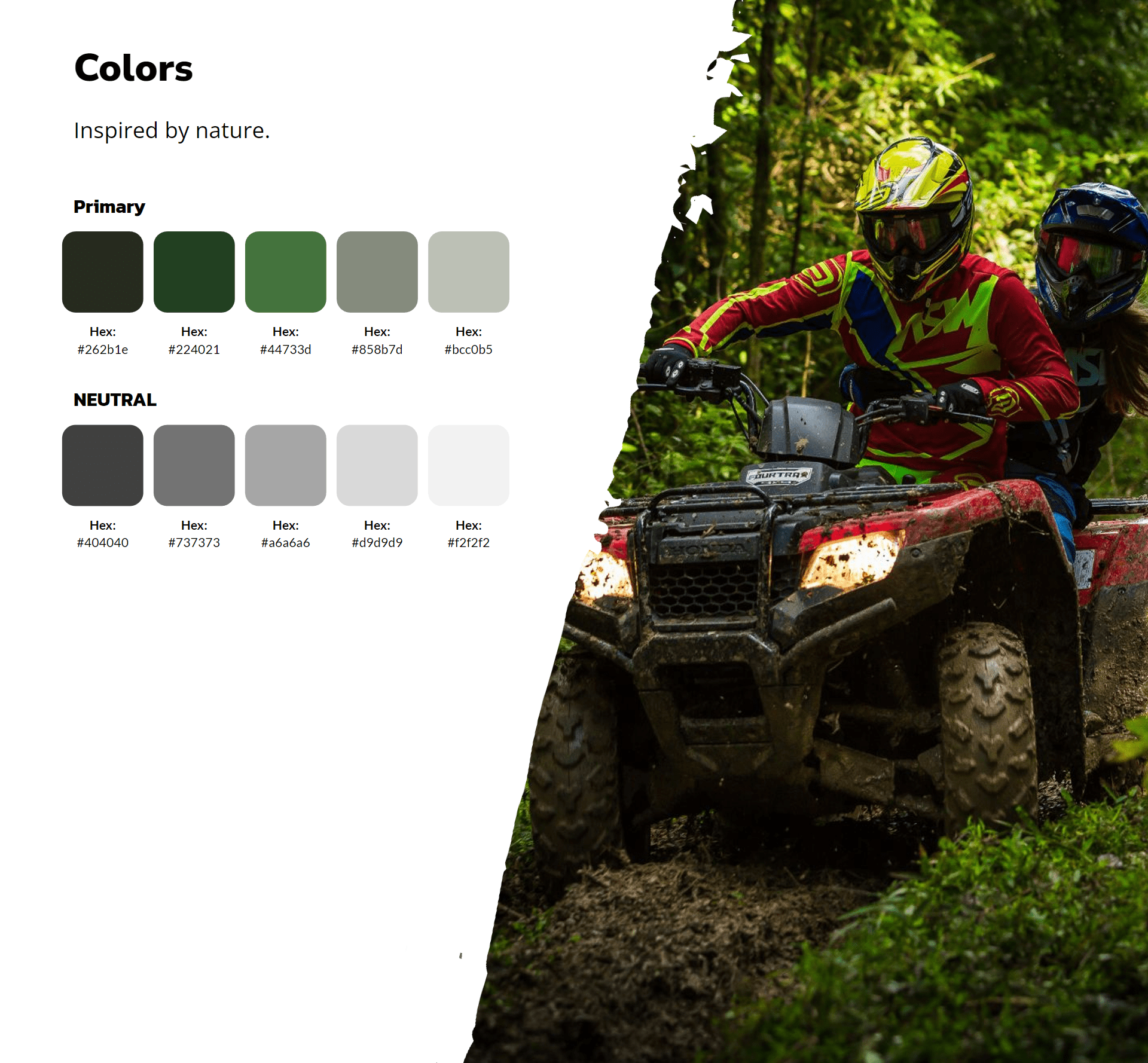 ORV Hub Brand Guide Color Swatches ORV Hub Brand Guide Color Swatches