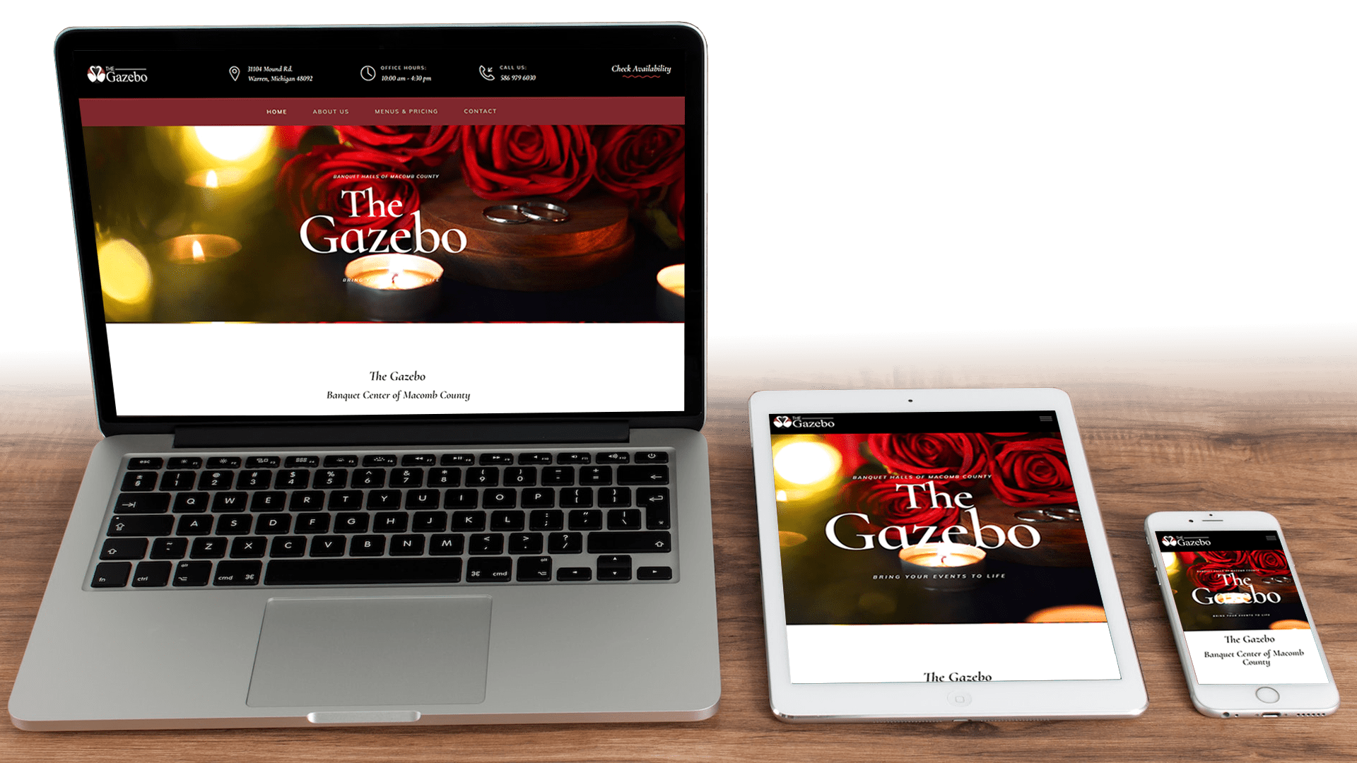 The Gazebo Banquet Centers Responsive Web Design The Gazebo Banquet Centers Responsive Web Design