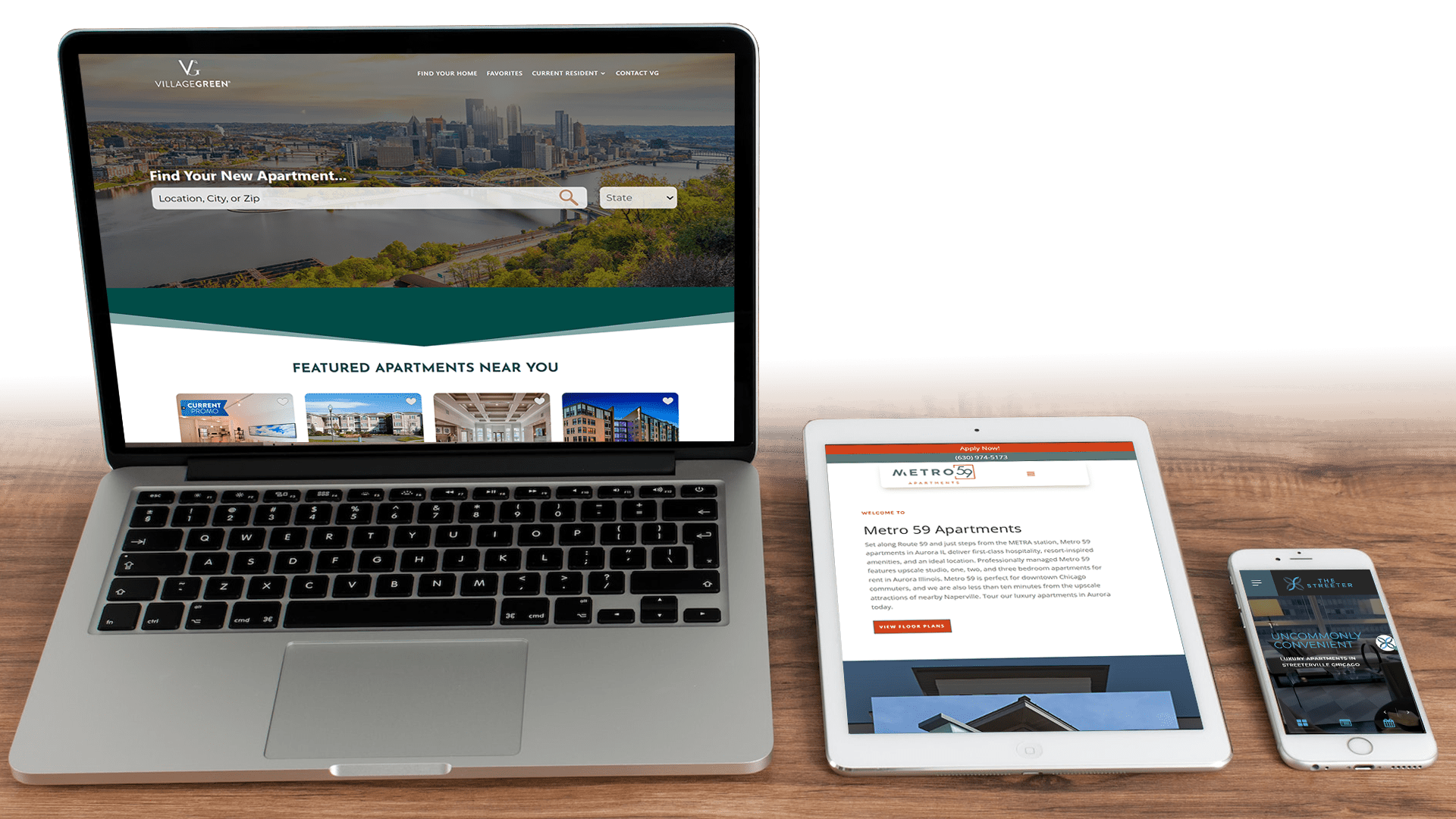 Multi-family Apartment Websites for Village Green Multi-family Apartment Websites for Village Green